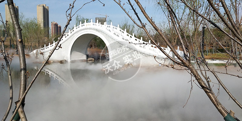 漯河小南湖公園霧森系統(tǒng)應用