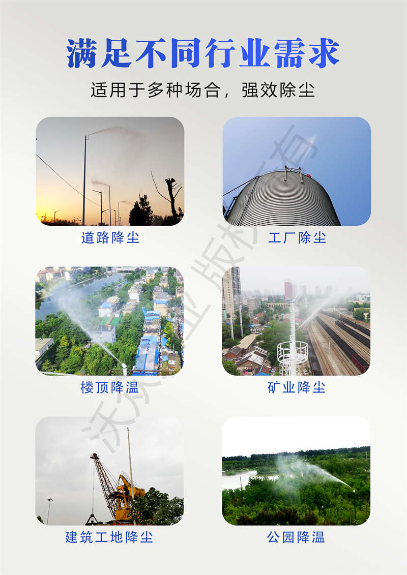 不同行業的高空旋轉水炮的應用